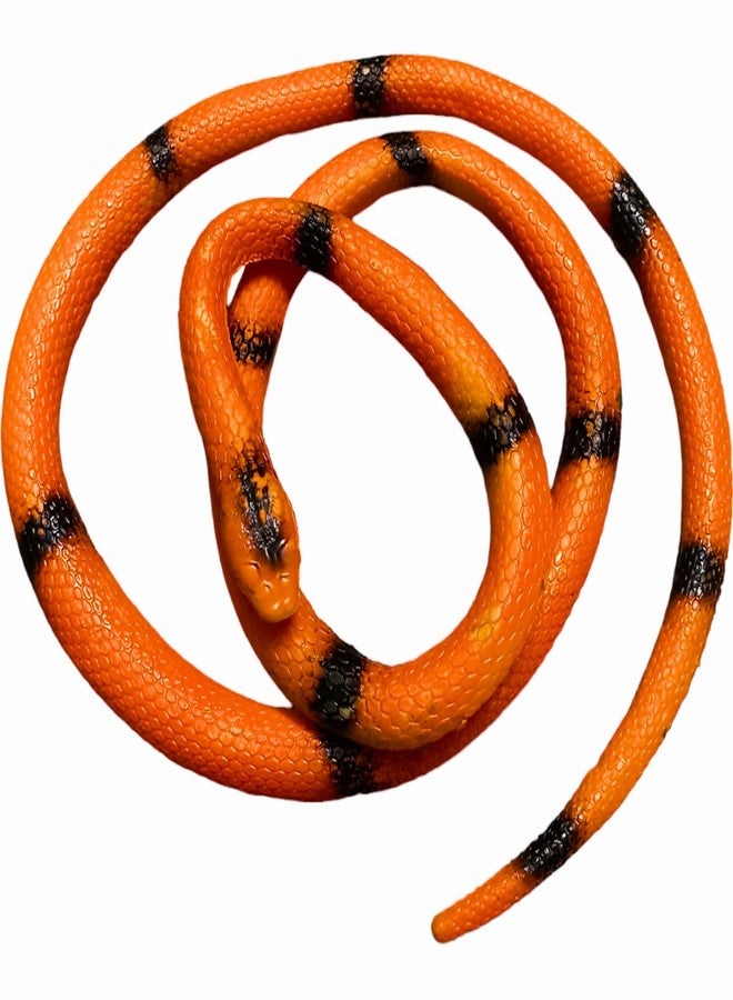 Munmoll Rubber Snake Toy Real Cobra 77 C.M Prank Toy Cobra Snack for Kids Random Colour Rubber Snake Prank Toy Big Size - Image 5
